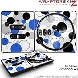 DJ Hero Skin Lots Of Dots Blue on White fits Nintendo Wii DJ Heros (DJ HERO ....