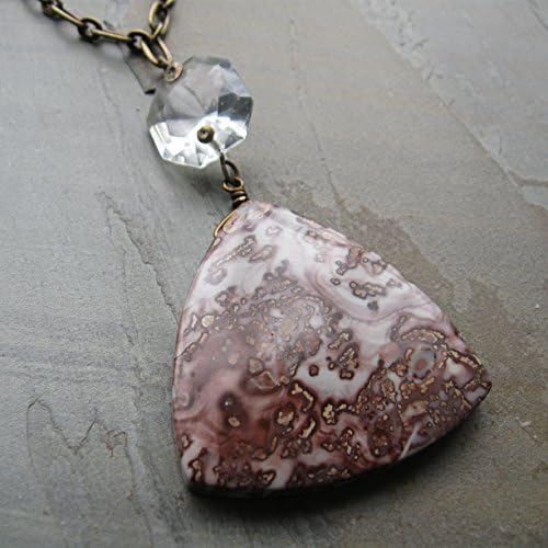 Flower jasper statement necklace