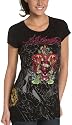 Ed Hardy Women's Love Kills Slowly&Snake Thunder Tee