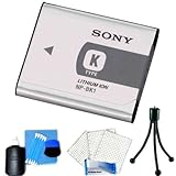 Original Sony NP-BK1 Type K Rechargeable Li-Ion Battery Pack + Camera Clean ....