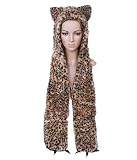 Leopard Full Animal Hood /Animal Hat 3 in 1 Function