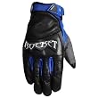 Joe Rocket Super Street Men's Leather On-Road Motorcycle Gloves - Black/Blue