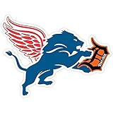 DETROIT Red Wings Lions Tigers Fan Sport Logo 4"x5" Sticker Decal Vinyl