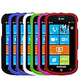 7-in-1 Hard Rubberized Skin Case Cover Accessories for Samsung Focus i917 N ....