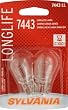 Sylvania 7443 LL BP 20 Long Life Auxiliary Lamp, Pack of 2