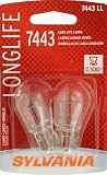 Sylvania 7443 LL BP 20 Long Life Auxiliary Lamp, Pack of 2