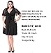Sapphyra Women's Elegant Plus V-Neck Lace Sleeve Crochet Midi Dress Size 1X-5X