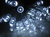 BATTERY OPERATED LED FAIRY STRING LIGHTS in COOL WHITE ** FULLY WATERPROOF SEALED BATTERY LIGHTS WITH 30 SUPER BRIGHT LEDS - IDEAL FOR CHRISTMAS, PARTYS, WEDDINGS, ETC **