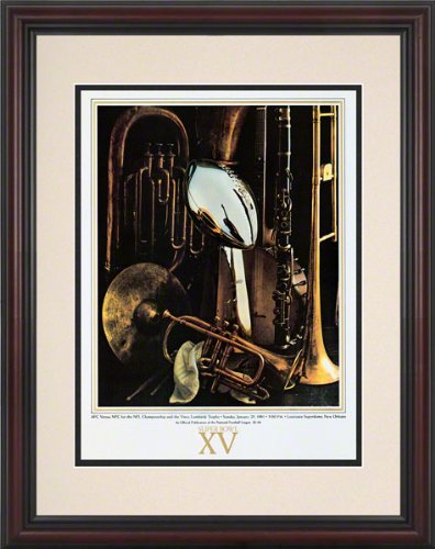 Framed 8.5 x 11 Super Bowl XV Program Print | Details: 1981, Raiders vs Eagles