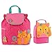 Stephen Joseph Girls Quilted Fox Backpack and Lunch Pal