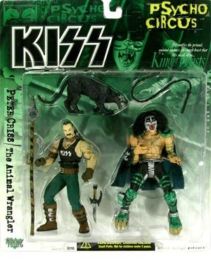McFarlane Toys KISS Psycho Circus Action Figure 2Pack Peter Criss The Animal Wrangler King of Beasts