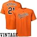 Baltimore Orioles Tshirt : Majestic Baltimore Orioles #21 Nick Markakis Youth Orange Player Tshirt