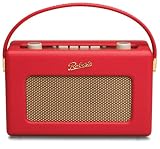 Roberts RD60 Revival DAB/FM RDS Digital Radio with Up to 120 Hours Battery Life - Red