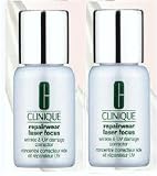 CLINIQUE NEW! REPAIRWEAR LASER FOCUS Wrinkle & UV Damage Corrector 2 X 0.5 OZ = 1 OZ / 30 ML