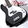 Fender Starcaster Black Precision Bass Electric Bass Pack - Includes: Black Starcaster P Bass, Planet Waves Strap, Bass Cable, Planet Waves/GO-DPS 16-Pick Sampler (PW-SAMPLER), Ultra Bass Stand & 15 Watt Bass Amp