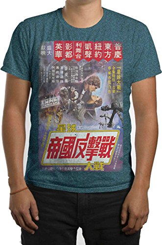Star Wars Episode 5 Japanese Kanji Poster Mens Duo Dye T-shirt