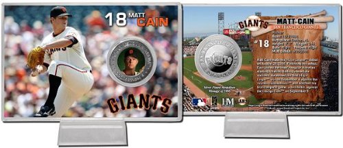Matt Cain San Francisco Giants Silver Coin Card