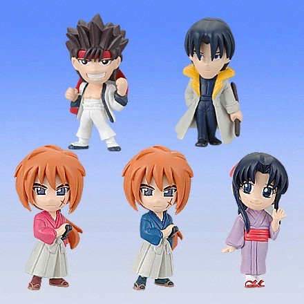 Rurouni Kenshin Figure Strap (Set of 4)
