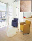 2x3 Longwool Sheepskin Single Rug (Ivory) (4