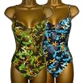 Ladies Underwired Swimsuit Sizes 8-18 Rouched Cups 2 colours