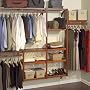 John Louis Home JLH-523 Standard 12-Inch Depth Closet Shelving System, Red Mahogany