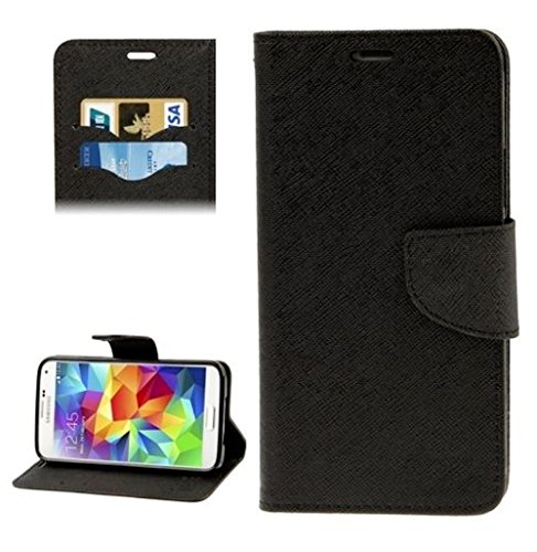 myLife Slate Black - Professional Design - Koskin Faux Leather (Card, Cash and ID Holder + Magnetic Detachable Closing) Slim Wallet for NEW Galaxy S5 (5G) Smartphone by Samsung (External Rugged Synthetic Leather With Magnetic Clip + Internal Secure Snap In Hard Rubberized Bumper Holder)