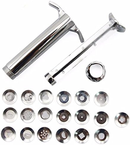 USfafa Clay Extruder Gun Set Cake Decorating 19 Disc Extruder Decorating Gun