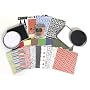 DCWV CP-003-00058 580-Piece Accordion-Style Card-and-Scrapbook Tin Kit
