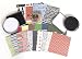DCWV CP-003-00058 580-Piece Accordion-Style Card-and-Scrapbook Tin Kit