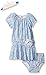 Rosie Pope Baby Girls' 3 Piece Chevron Printed Jersey Dress, Diaper Cover Set
