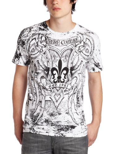 Xtreme Couture Men's Tribe Tee, White, Medium