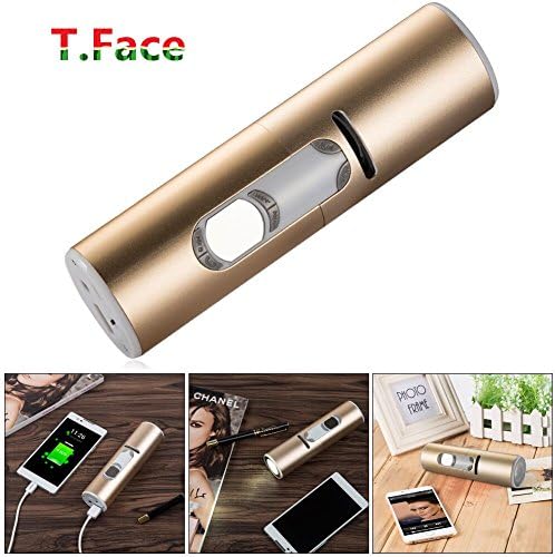 FTPCB 5200MHA PowerBank Bike Speaker - Phone Mount Bluetooth Phone Answering Audio MP3 Player Phone Charger Bicycle LED Light (Gold)