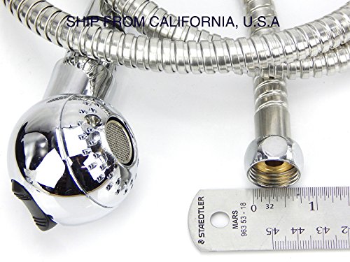 Salon Equipment Shampoo Bowl Unit Sprayer Hose Round Chrome