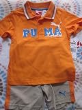 PUMA　ベビーポロシャツ＆ハーフパンツ 上下セット オレンジ　95♪並行輸入