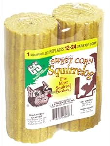 C & S Products Sweet Corn Squirrelog, 2 Unit Pack, 6-Piece