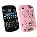 BlackBerry 9900 / 9930 Bold Touch Hard Snap On Protection Case Cover Baby Pink And Silver Flowers By Kit Me Out