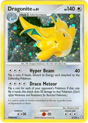Pokemon Legends Awakened #2 Dragonite LV.61 Holofoil Card [Toy]