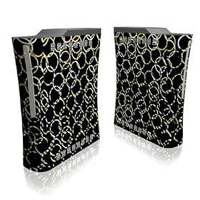 Yellow Loops Xbox 360 Front Cover Faceplate Skin