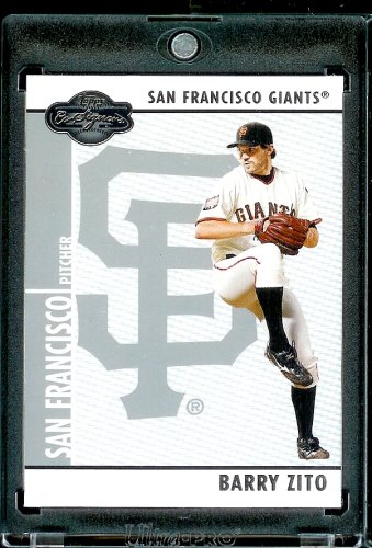 2008 Topps Co-Signers # 18 Barry Zito - San Francisco Giants - Premium Baseball Card in Protective Screw Down Display