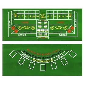 Blackjack and Craps Double Sided Layout 36