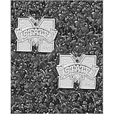 LogoArt Mississippi State Bulldogs Sterling Silver Team Font 3/8 Post Earrings
