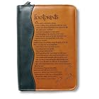 Click here to buy Italian Duo-Tone Footprints Medium-Size Book Bible Cover by  Margaret Fishback Powers.