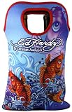 Ed Hardy Neoprene Double Wine Beverage Tote Koi Fish