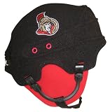 Ottawa Senators Youth NHL Trick Polar Fleece Hat, Black/Red