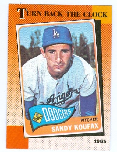 Sandy Koufax baseball card 1990 Topps #665 (Los Angeles Dodgers)