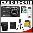Casio Exilim EX-ZR10 12.1 MP High Speed Digital Camera (Black) with 4GB Card + Case + Cleaning & Accessory Kit Casio Exilim EX-ZR10 12.1 MP High Speed Digital Camera (Black) with 4GB Card + Case + Cleaning & Accessory Kit