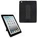 iPad Case by KIQ TM Drop Protection Hybrid Heavy Duty Full-Body Protective Case for Apple iPad 2 3 4 with Kickstand and Screen Protector (Black / Black)