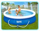 Bestway Fast-Set 12 Foot Family Pool with Filter and Pool Cover