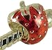 925 SOLID STERLING SILVER ENAMELLED WIMBLEDON STRAWBERRY FITS PANDORA TROLL