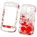 Samsung Rogue U960 Verizon Snap On Protector Hard Case Image Cover Shiny Red Hearts Design